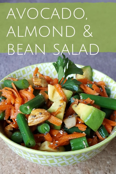 Organic Green Bean, Avocado, Carrot and Almond Salad 