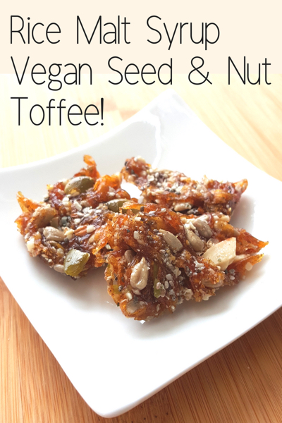 Low Sugar FODMAP friendly Vegan Rice Malt Toffee Recipe