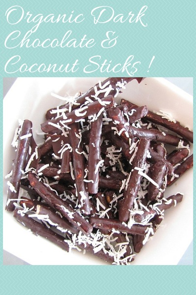 Organic Dark Chocolate and Coconut Sticks