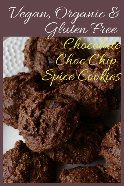 Organic, Vegan, Gluten-Free, Chocolate, Choc Chip Spice Cookies