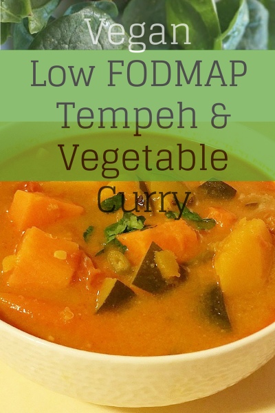 Vegan Low FODMAP Curry Recipe with Tempeh